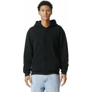 image:imageAmerican Apparel Unisex Adult Reflex Fleece Full Zip Hoodie Sweatshirt Grf497aaBlack
