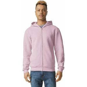 image:imageAmerican Apparel Unisex Adult Reflex Fleece Full Zip Hoodie Sweatshirt Grf497aaBlush
