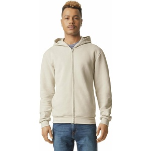 image:imageAmerican Apparel Unisex Adult Reflex Fleece Full Zip Hoodie Sweatshirt Grf497aaBone