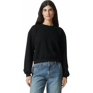 image:imageAmerican Apparel Womens ReFlex GRF494AA Fleece Crewneck SweatshirtBlack