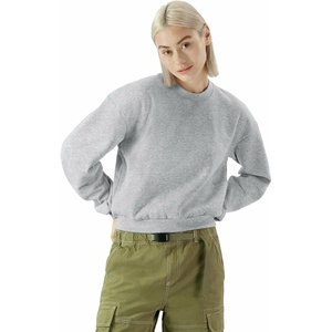 image:imageAmerican Apparel Womens ReFlex GRF494AA Fleece Crewneck SweatshirtHeather Grey